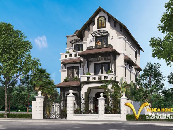 Mẫu thiết kế biệt thự Vinhomes phong cách Indochine